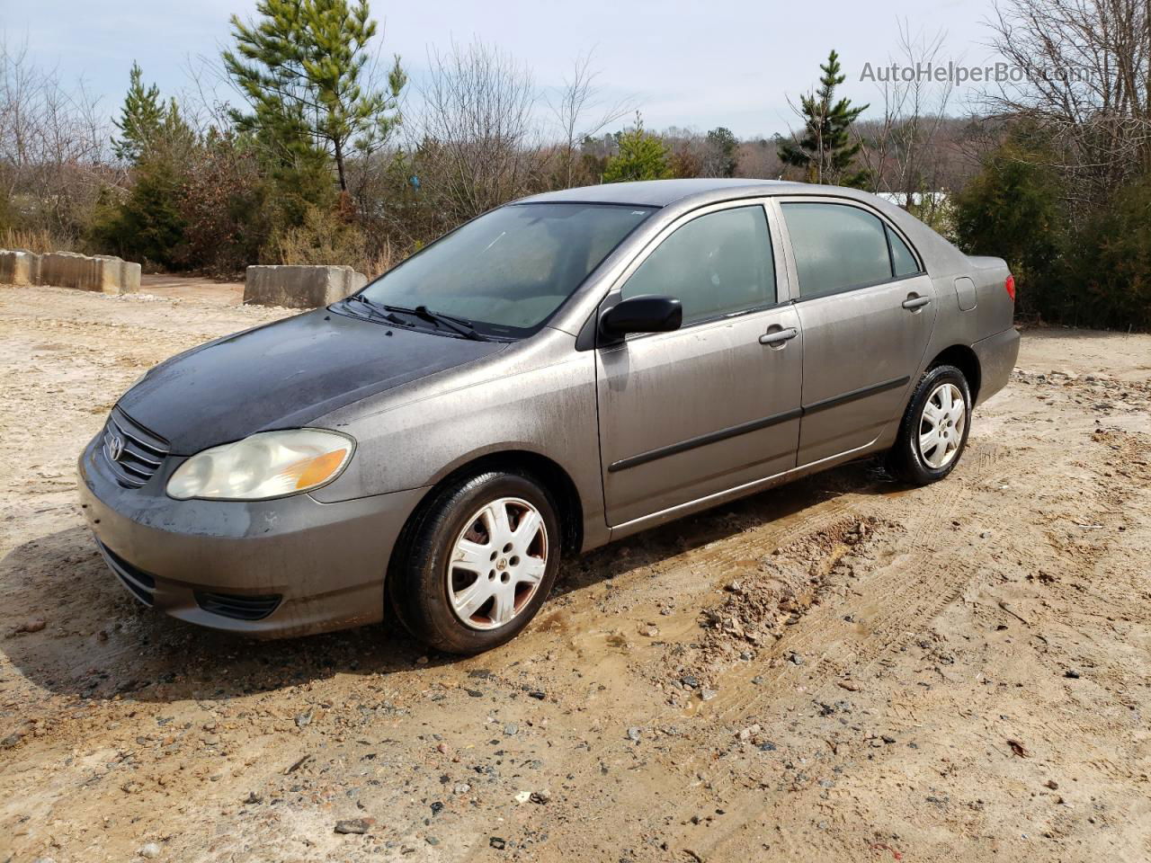 2004 Toyota Corolla Ce Gray vin: 1NXBR32E94Z336782