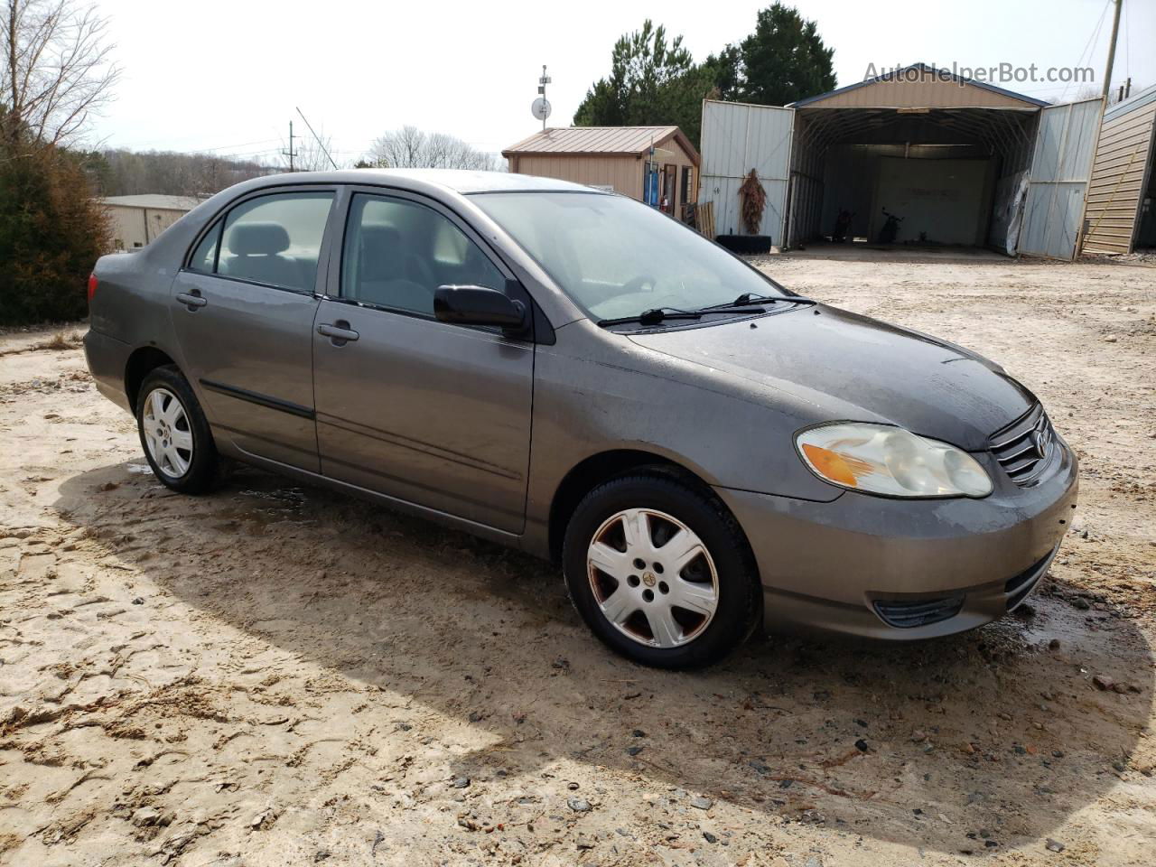 2004 Toyota Corolla Ce Gray vin: 1NXBR32E94Z336782