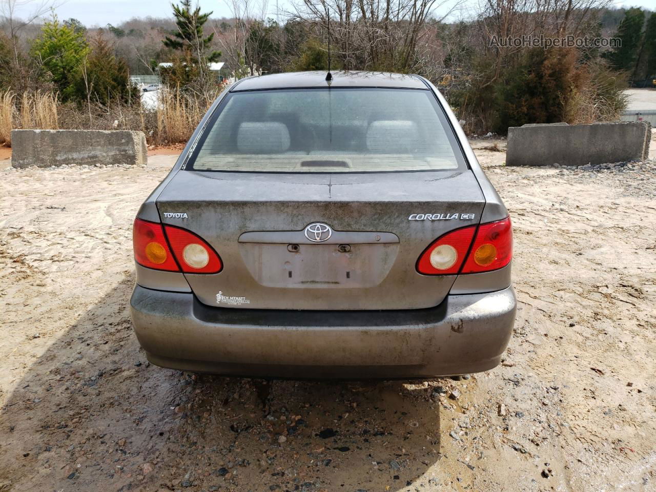 2004 Toyota Corolla Ce Gray vin: 1NXBR32E94Z336782