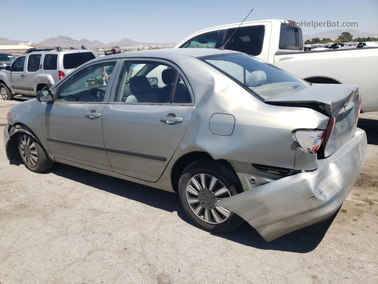 2004 Toyota Corolla Ce Silver vin: 1NXBR32E94Z338225