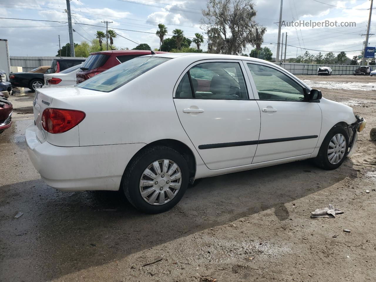 2005 Toyota Corolla Ce White vin: 1NXBR32E95Z464182