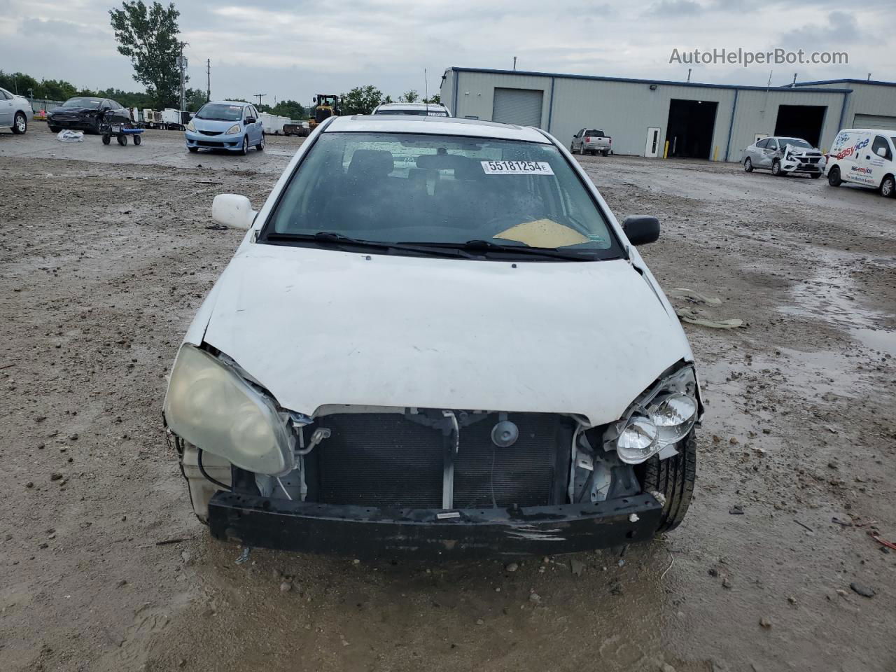 2005 Toyota Corolla Ce White vin: 1NXBR32E95Z532383