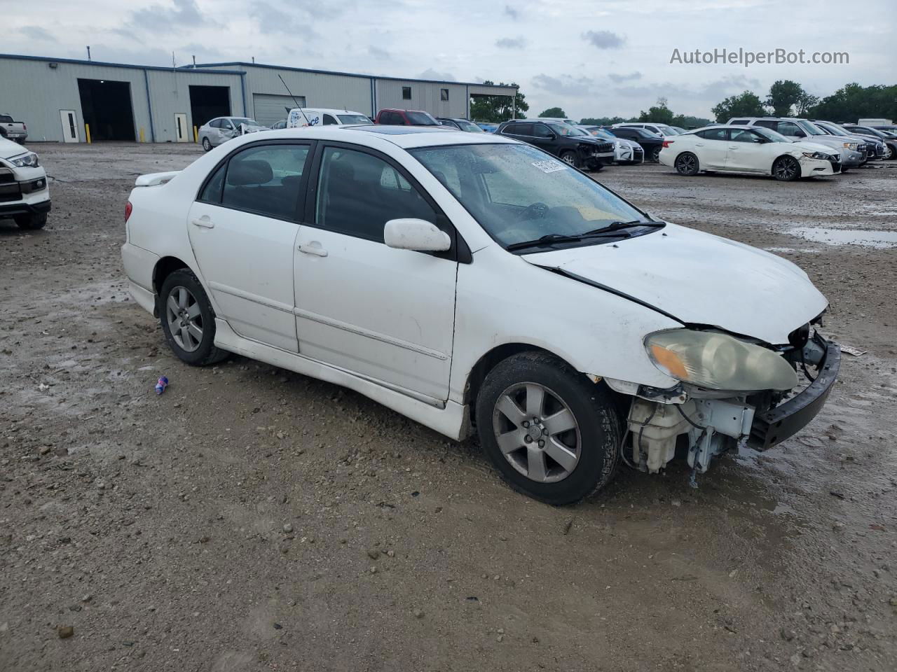 2005 Toyota Corolla Ce White vin: 1NXBR32E95Z532383