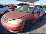 2008 Toyota Corolla Ce Burgundy vin: 1NXBR32E98Z973225