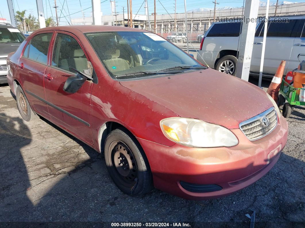 2008 Toyota Corolla Ce Burgundy vin: 1NXBR32E98Z973225