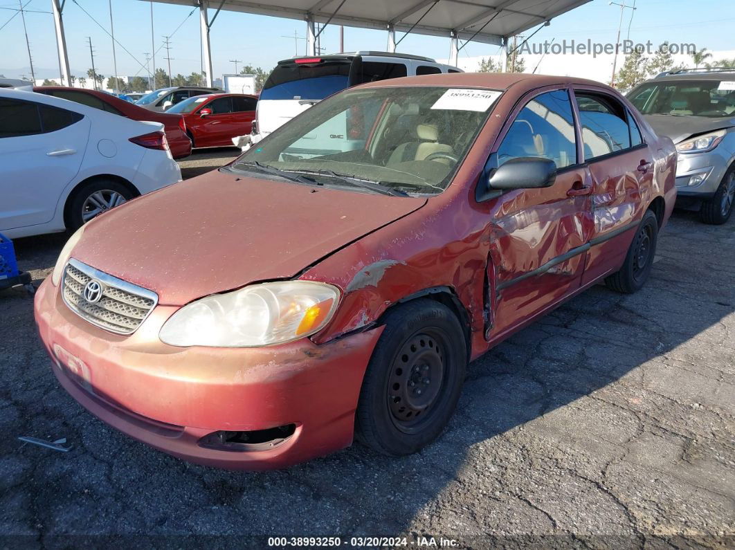 2008 Toyota Corolla Ce Burgundy vin: 1NXBR32E98Z973225