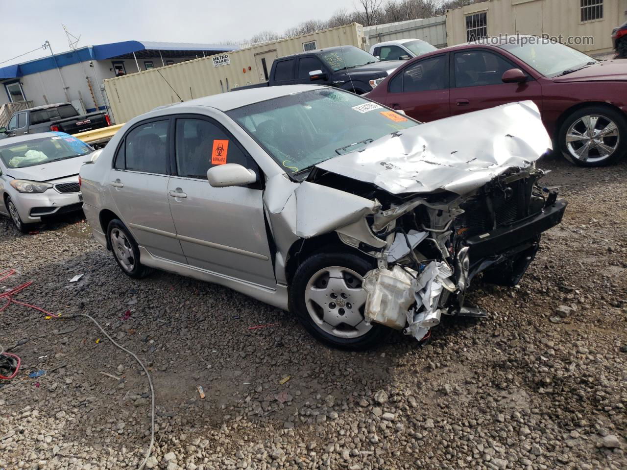 2003 Toyota Corolla Ce Silver vin: 1NXBR32EX3Z001724