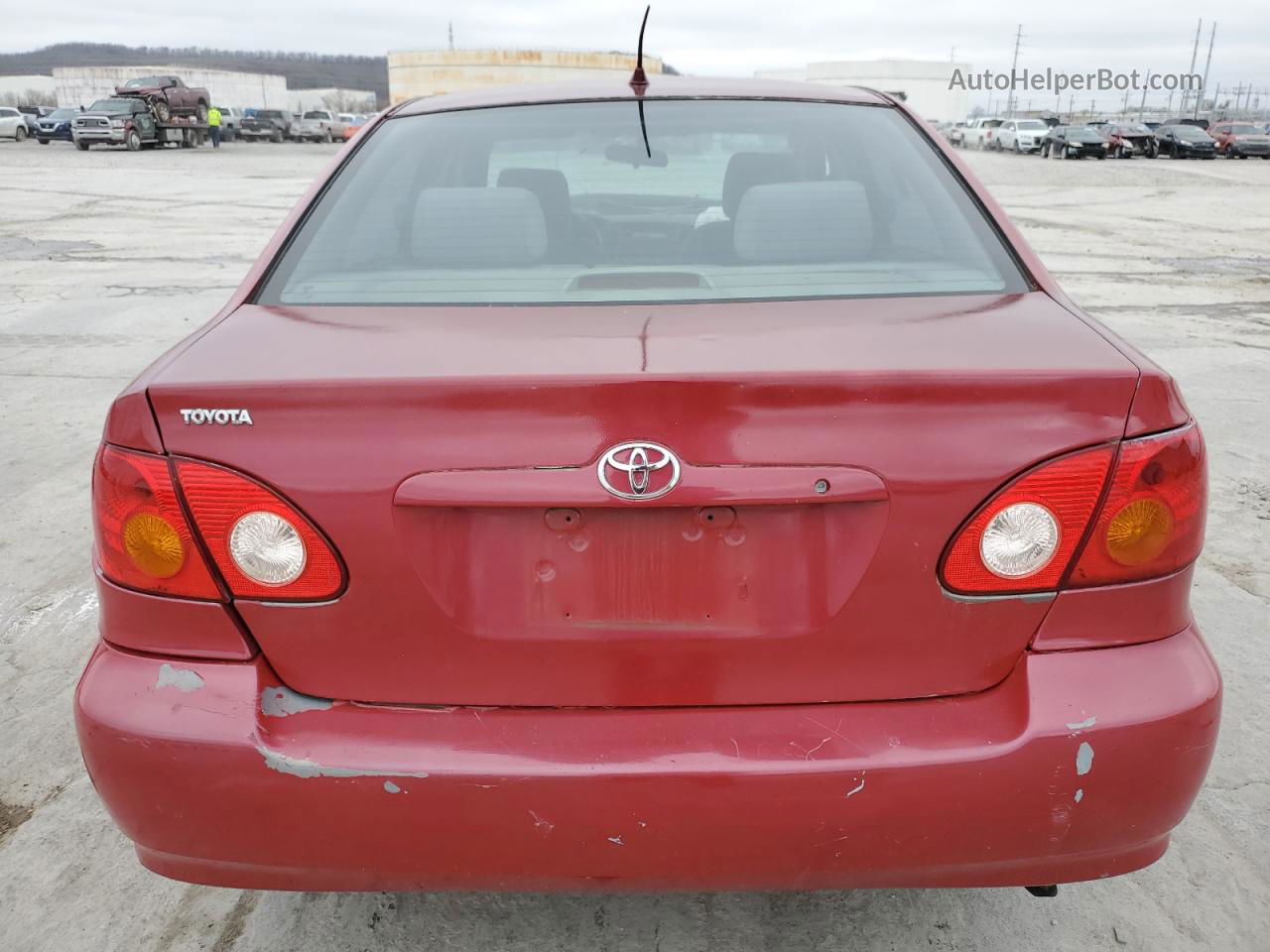 2003 Toyota Corolla Ce Red vin: 1NXBR32EX3Z080974