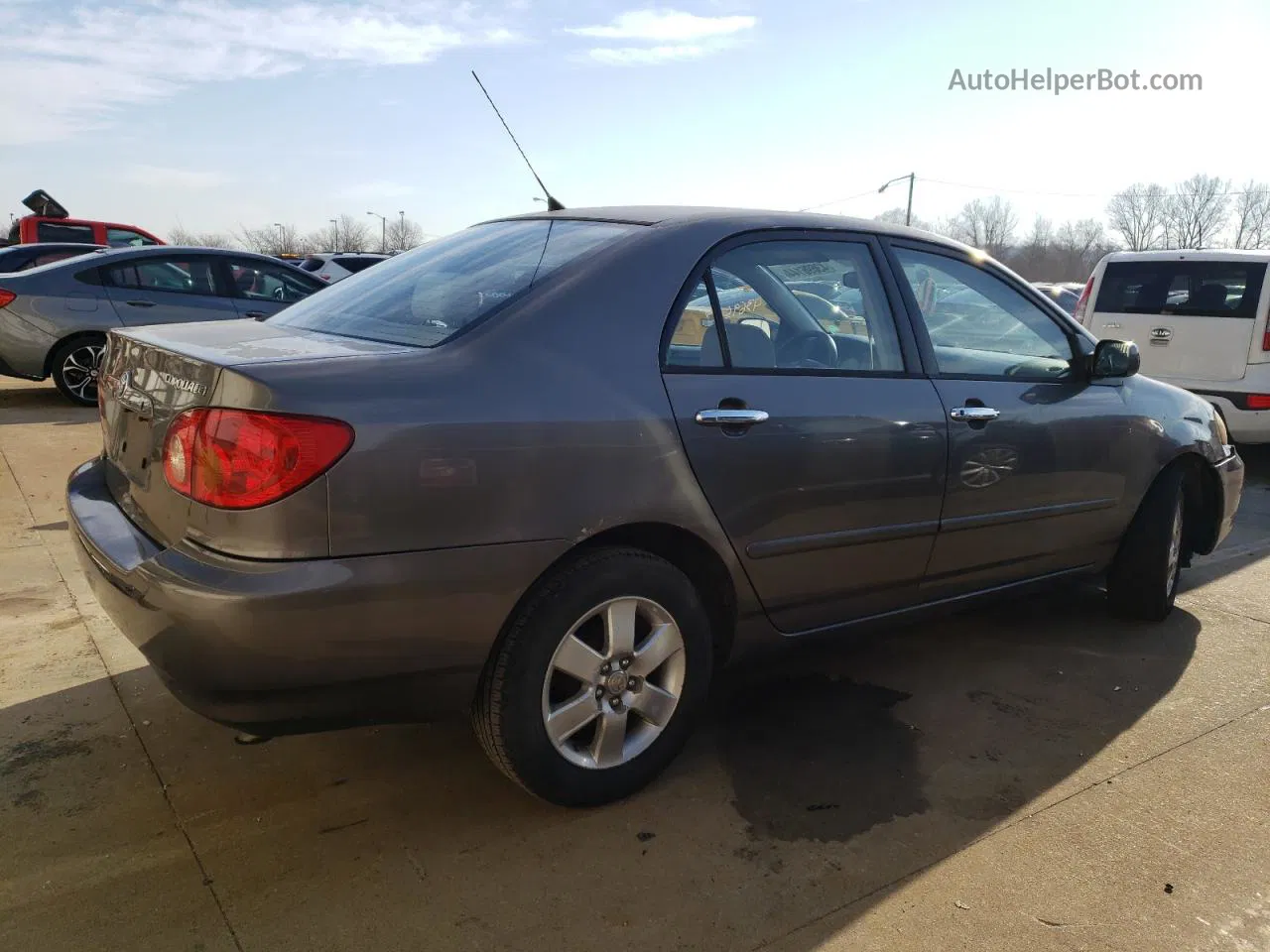 2003 Toyota Corolla Ce Gray vin: 1NXBR32EX3Z096589