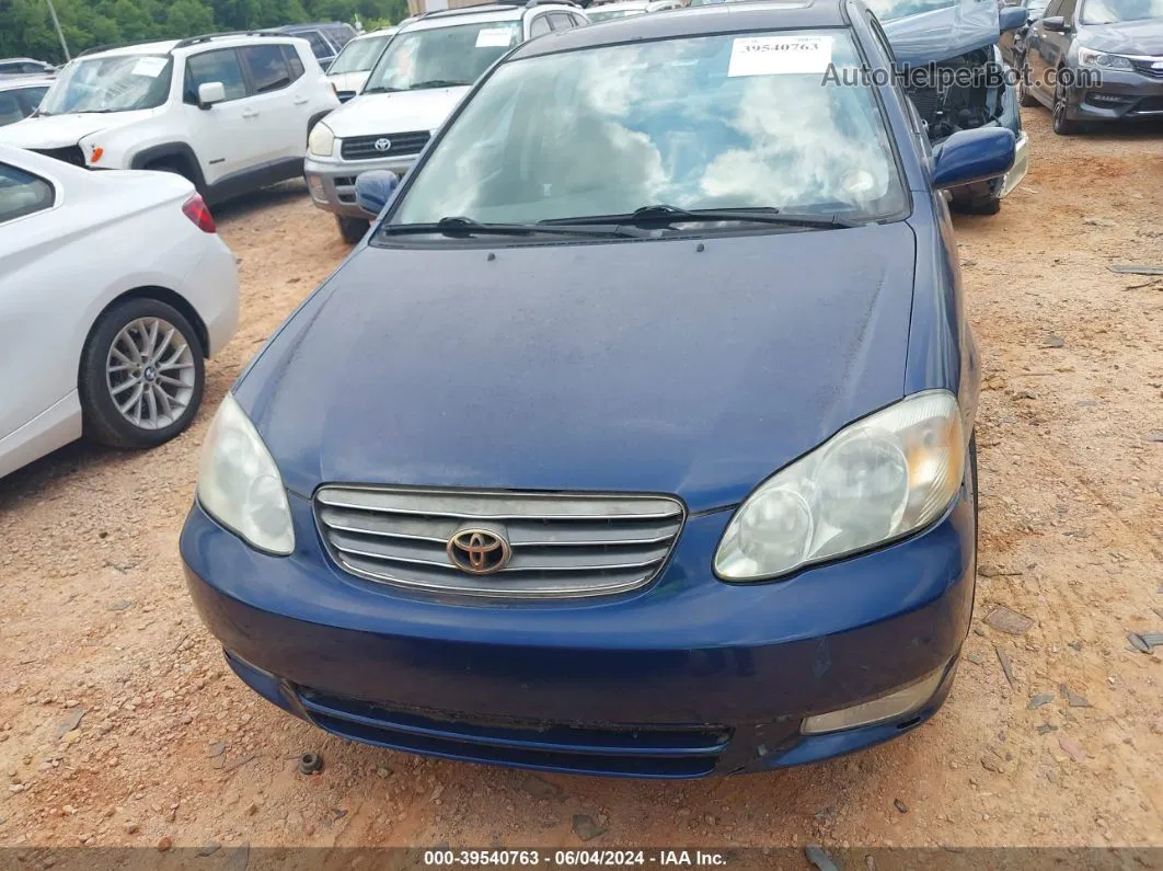 2003 Toyota Corolla S Dark Blue vin: 1NXBR32EX3Z150599