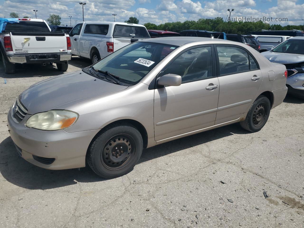 2003 Toyota Corolla Ce Tan vin: 1NXBR32EX3Z162073