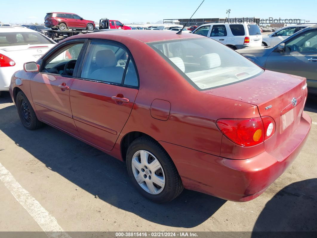 2003 Toyota Corolla Le Red vin: 1NXBR32EX3Z172800