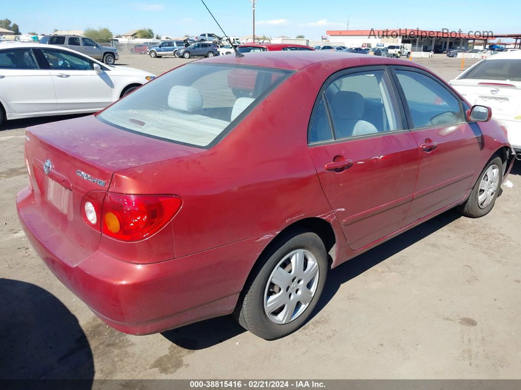 2003 Toyota Corolla Le Red vin: 1NXBR32EX3Z172800