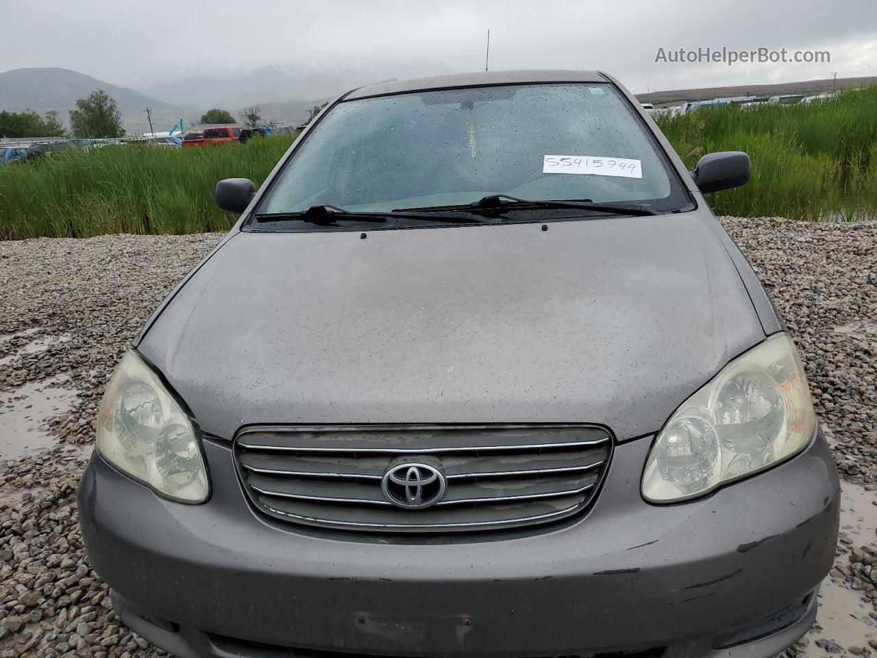 2003 Toyota Corolla Ce Gray vin: 1NXBR32EX3Z185546