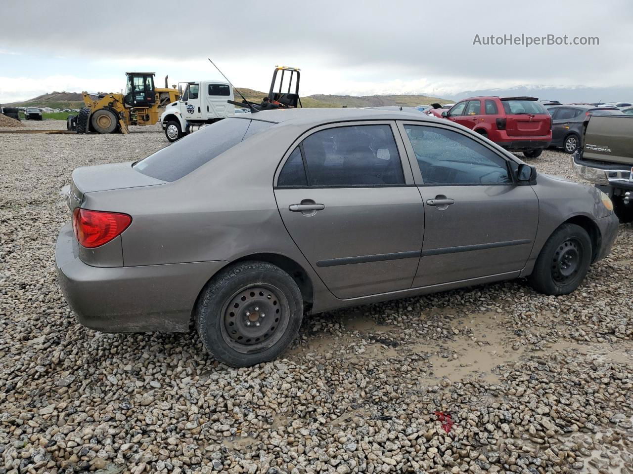 2003 Toyota Corolla Ce Gray vin: 1NXBR32EX3Z185546