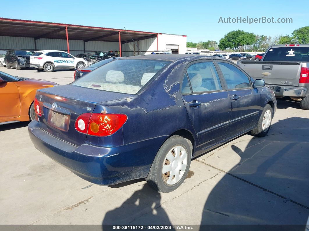 2004 Toyota Corolla Le Dark Blue vin: 1NXBR32EX4Z212911