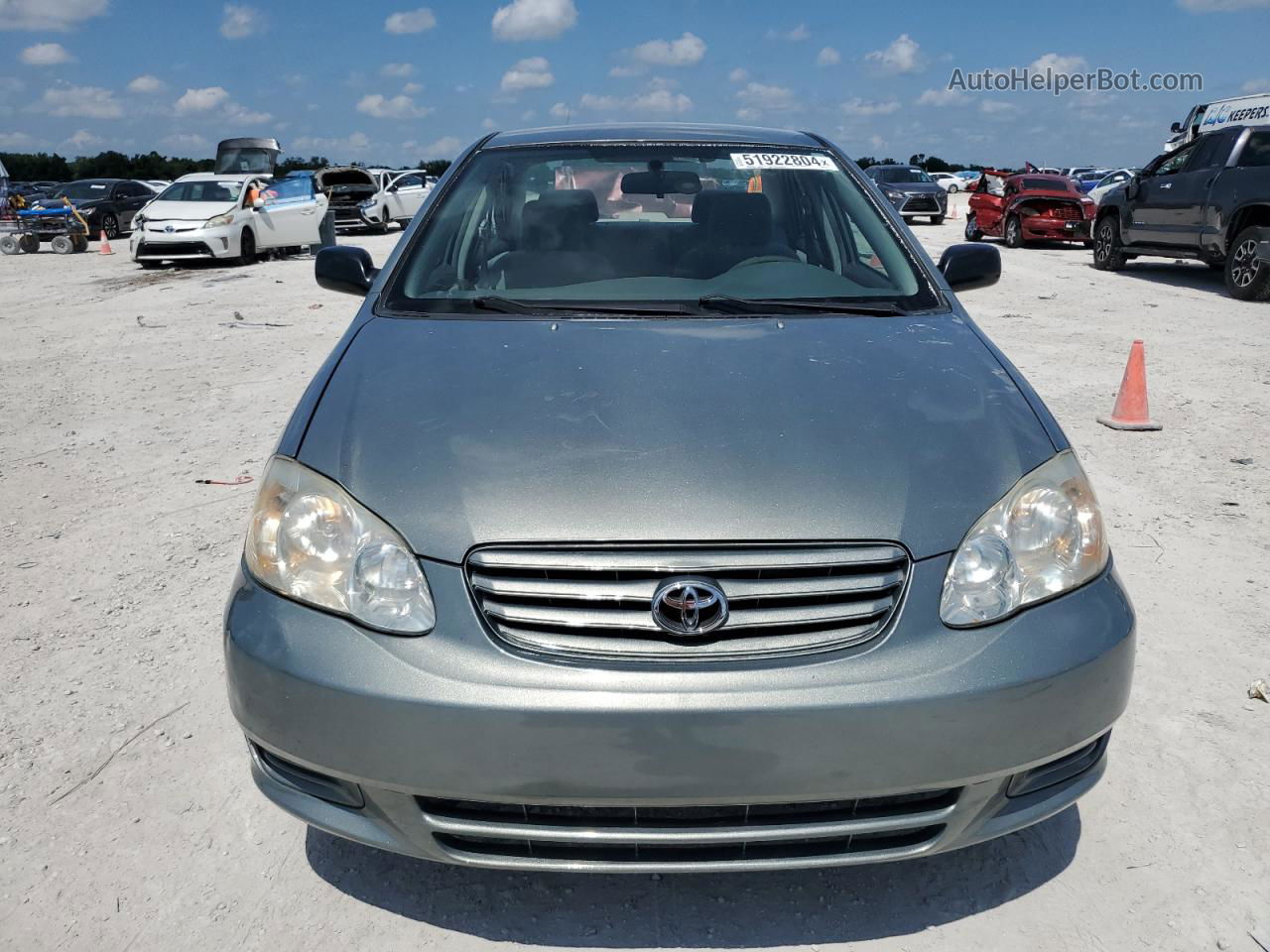 2004 Toyota Corolla Ce Gray vin: 1NXBR32EX4Z237517