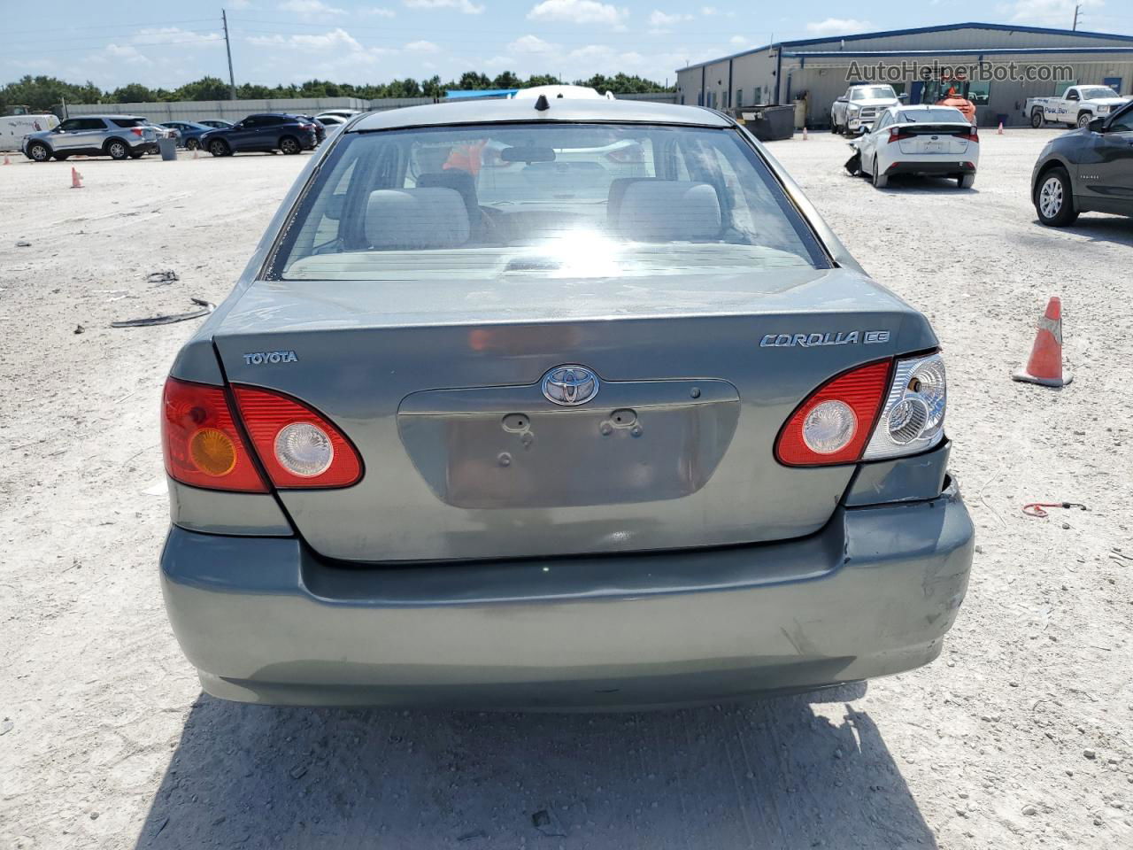 2004 Toyota Corolla Ce Gray vin: 1NXBR32EX4Z237517