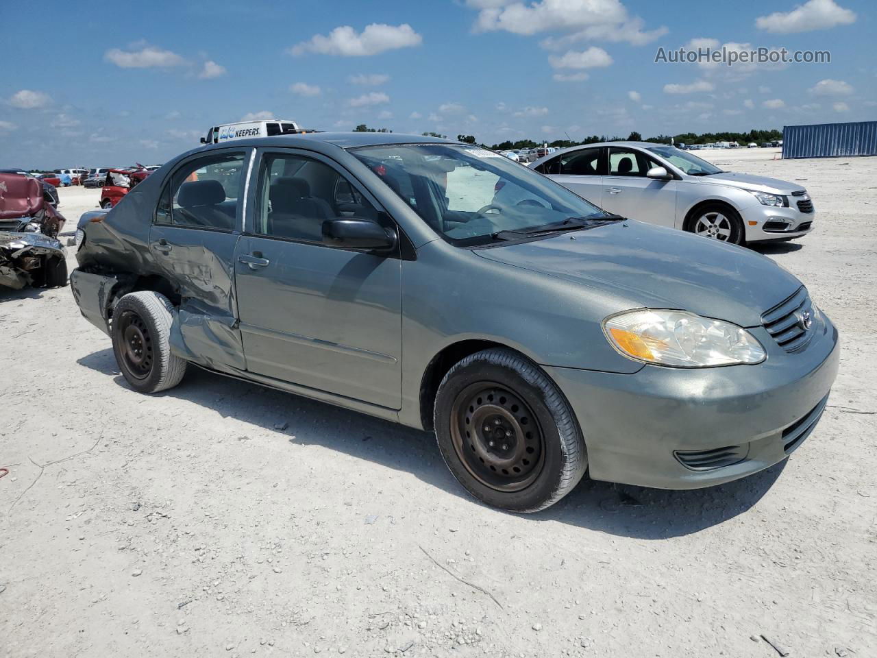 2004 Toyota Corolla Ce Gray vin: 1NXBR32EX4Z237517