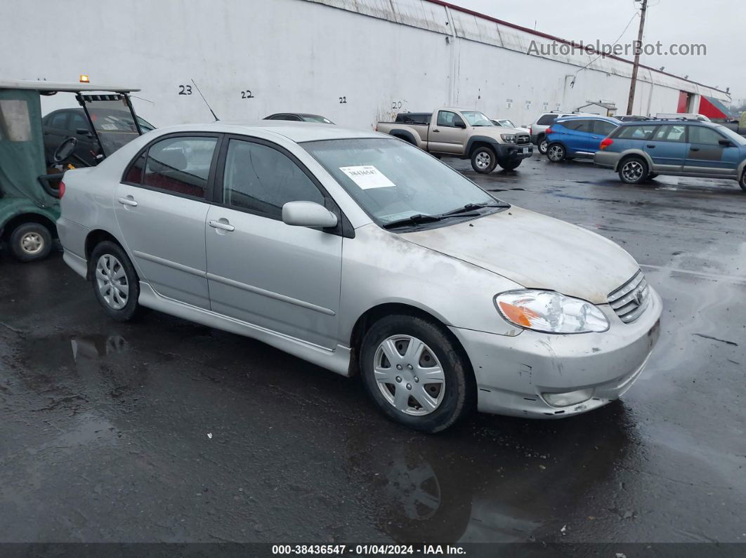 2004 Toyota Corolla S Silver vin: 1NXBR32EX4Z246184