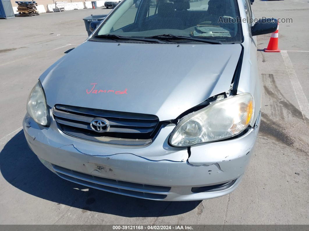 2004 Toyota Corolla Le Silver vin: 1NXBR32EX4Z255354