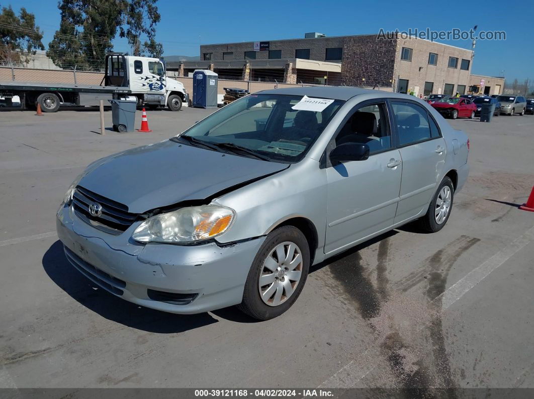 2004 Toyota Corolla Le Silver vin: 1NXBR32EX4Z255354