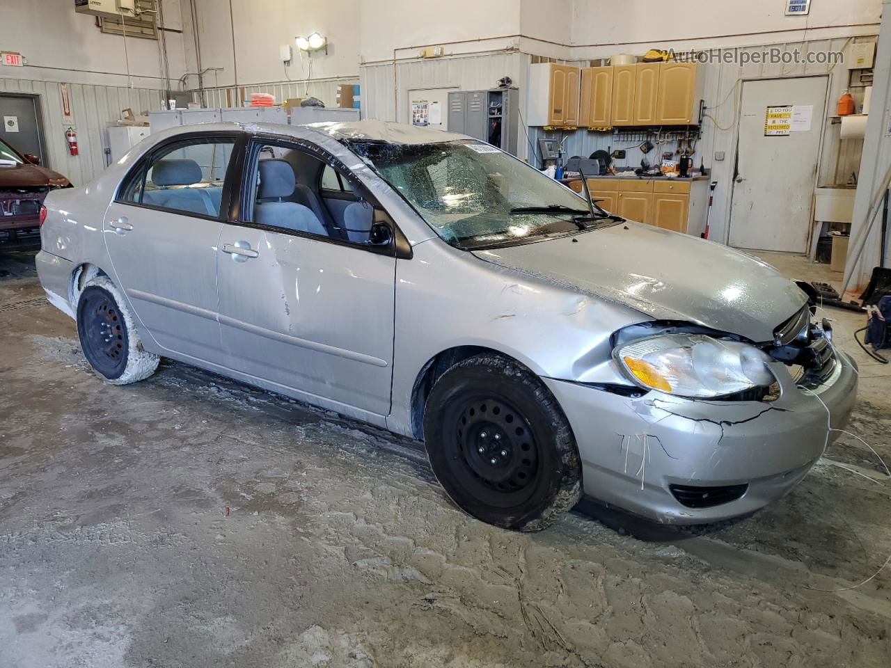 2004 Toyota Corolla Ce Silver vin: 1NXBR32EX4Z266113