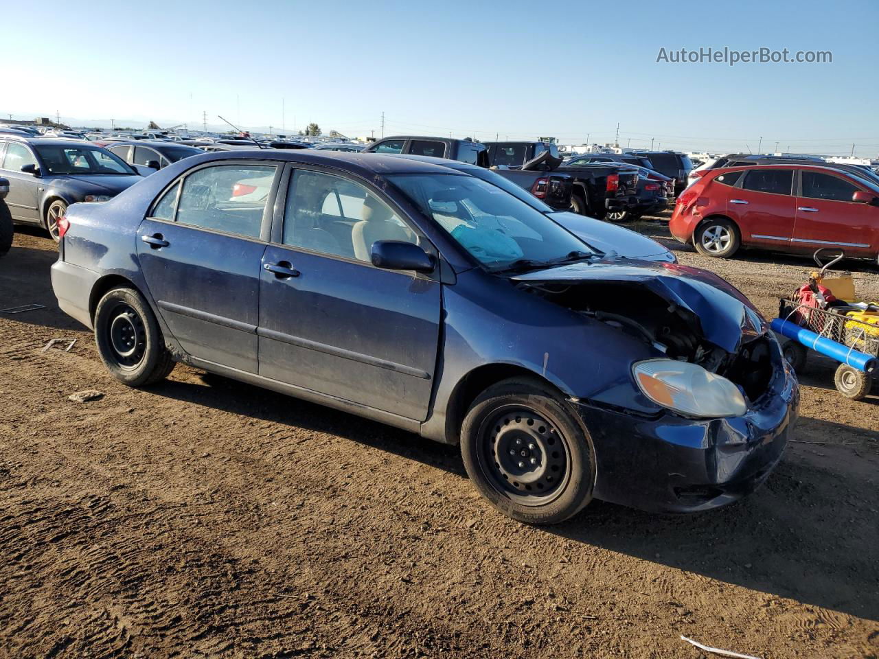 2004 Toyota Corolla Ce Blue vin: 1NXBR32EX4Z269772