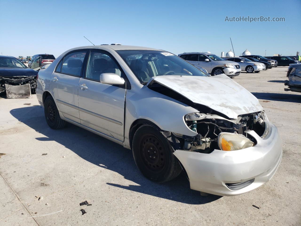 2004 Toyota Corolla Ce Silver vin: 1NXBR32EX4Z298785