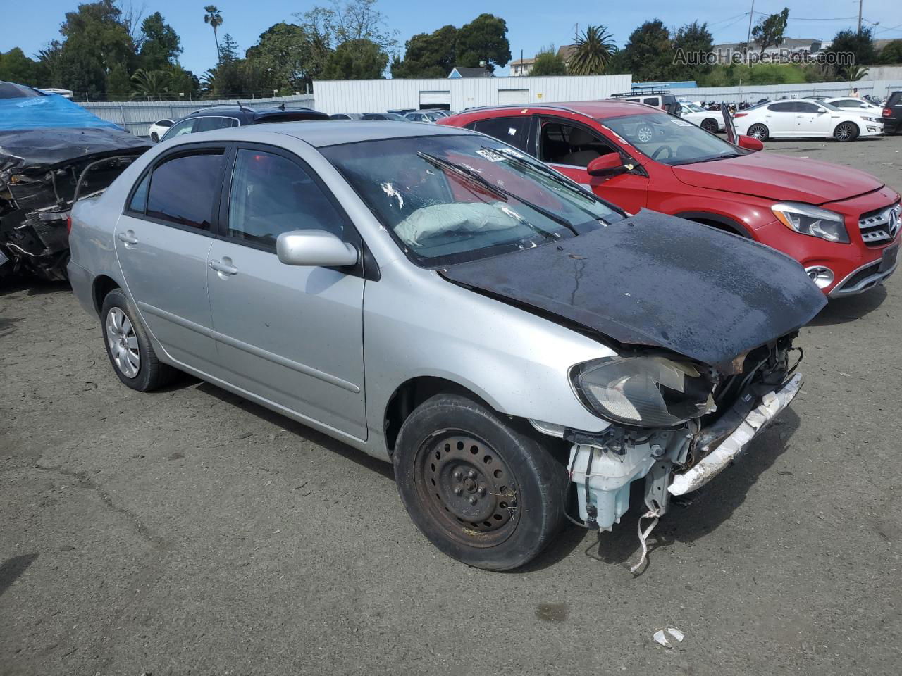 2004 Toyota Corolla Ce Gray vin: 1NXBR32EX4Z323488