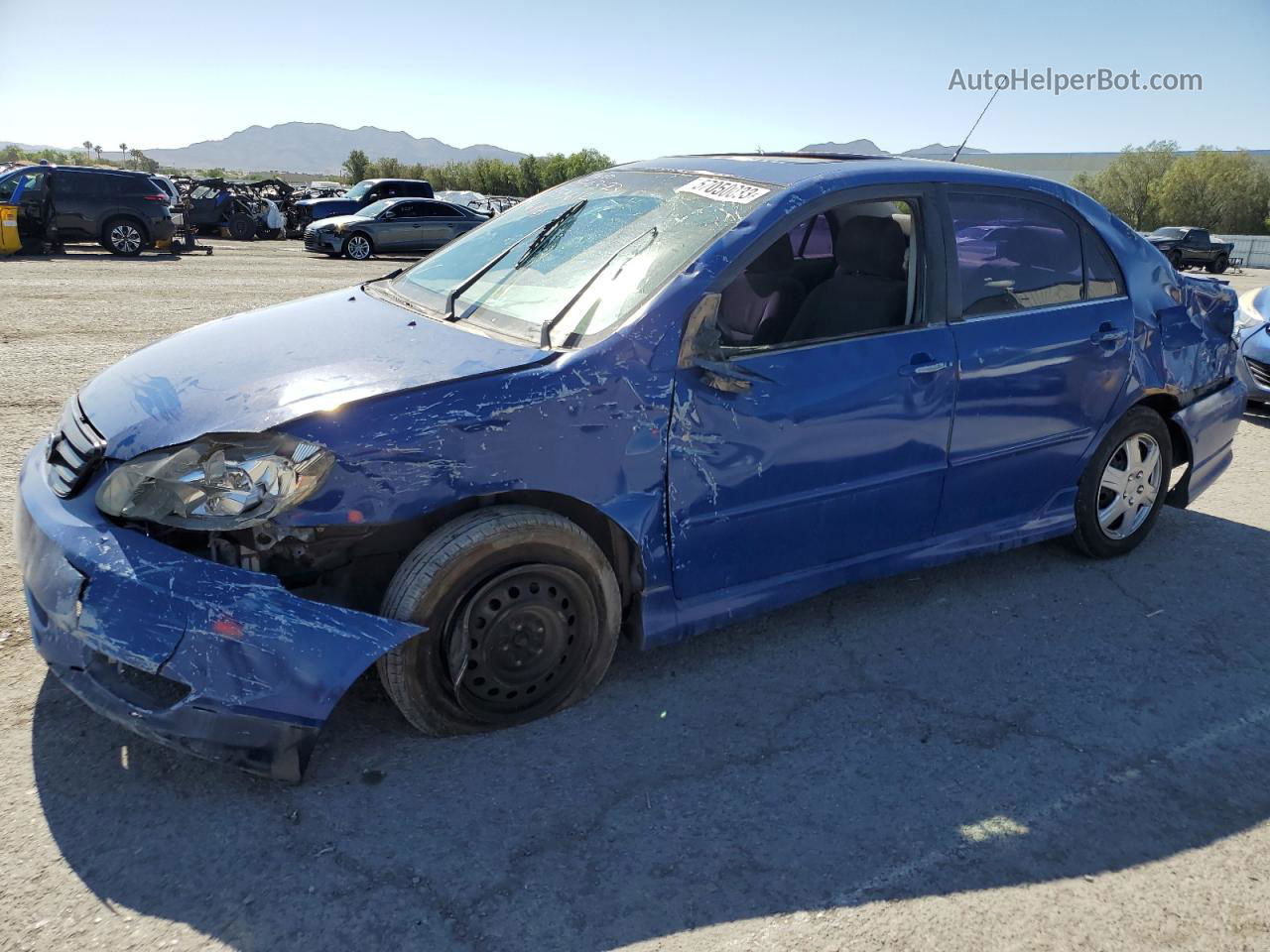 2004 Toyota Corolla Ce Blue vin: 1NXBR32EX4Z330232