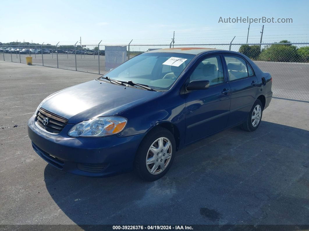 2004 Toyota Corolla Ce Blue vin: 1NXBR32EX4Z339982