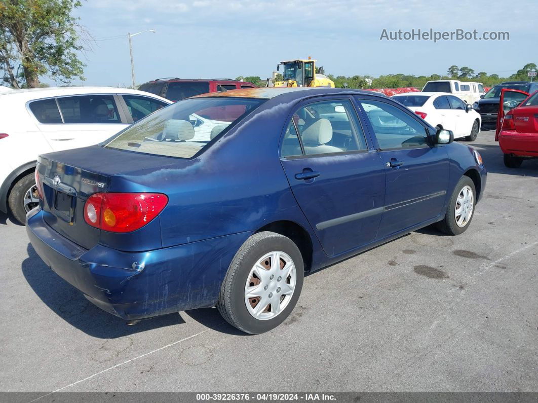 2004 Toyota Corolla Ce Blue vin: 1NXBR32EX4Z339982