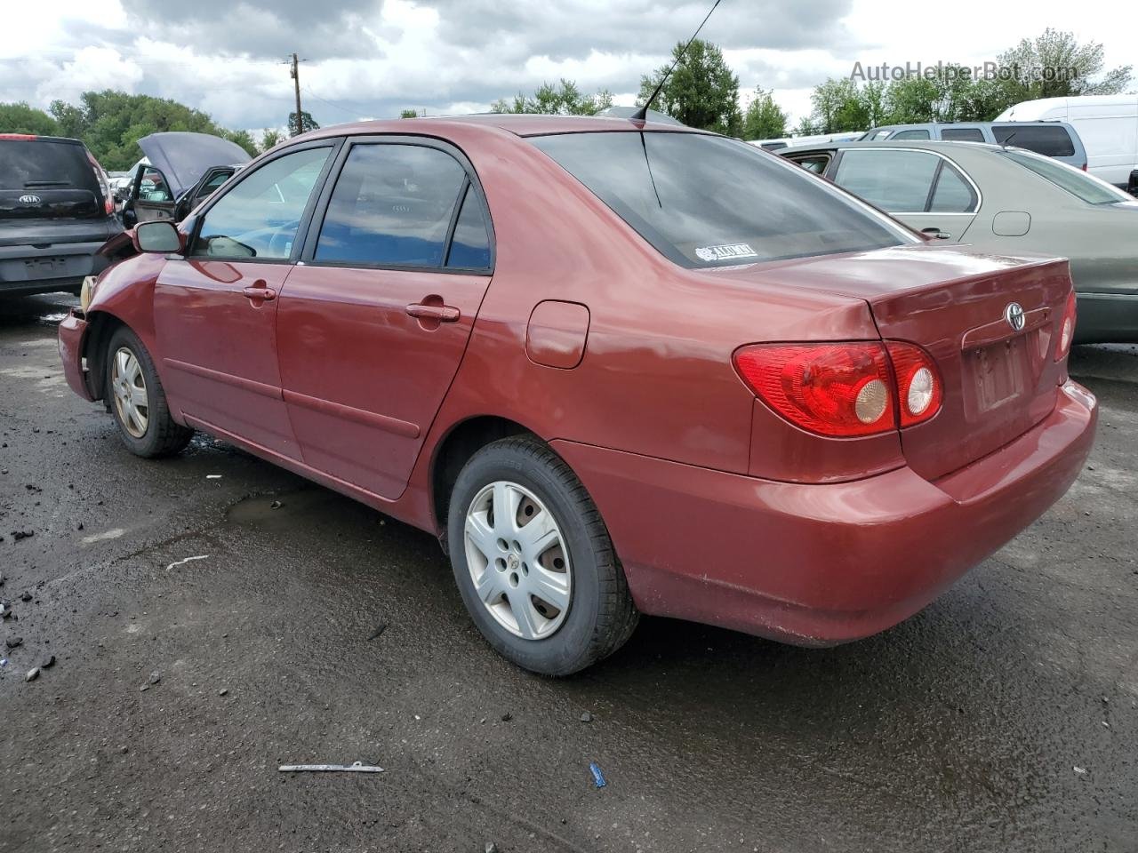 2005 Toyota Corolla Ce Red vin: 1NXBR32EX5Z464577