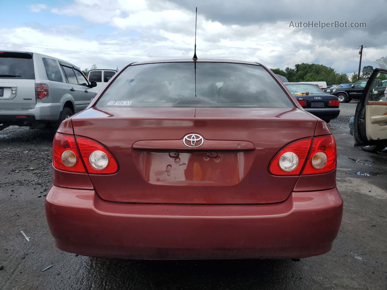 2005 Toyota Corolla Ce Red vin: 1NXBR32EX5Z464577