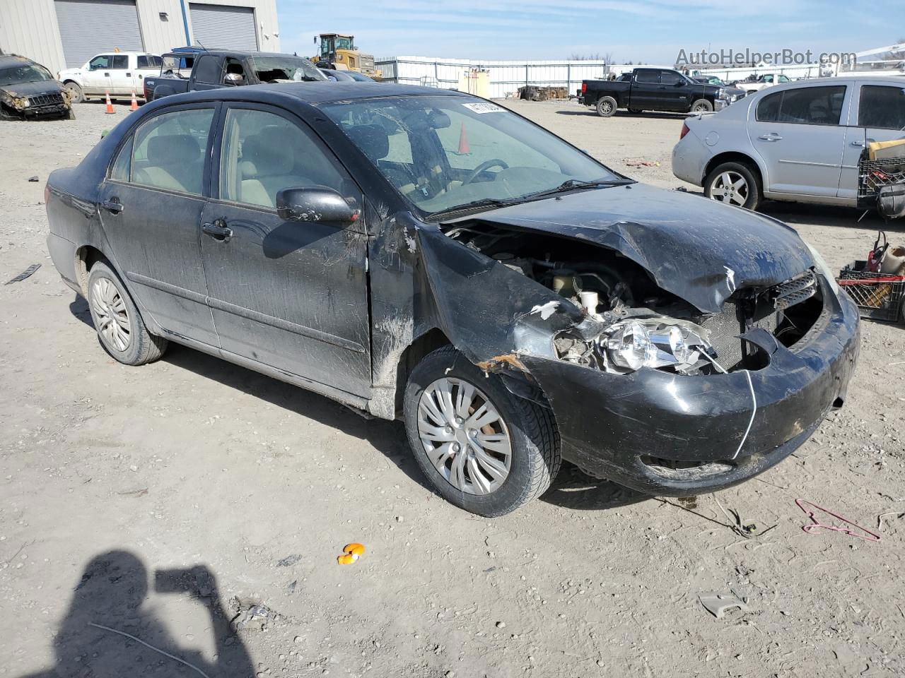 2005 Toyota Corolla Ce Black vin: 1NXBR32EX5Z480360