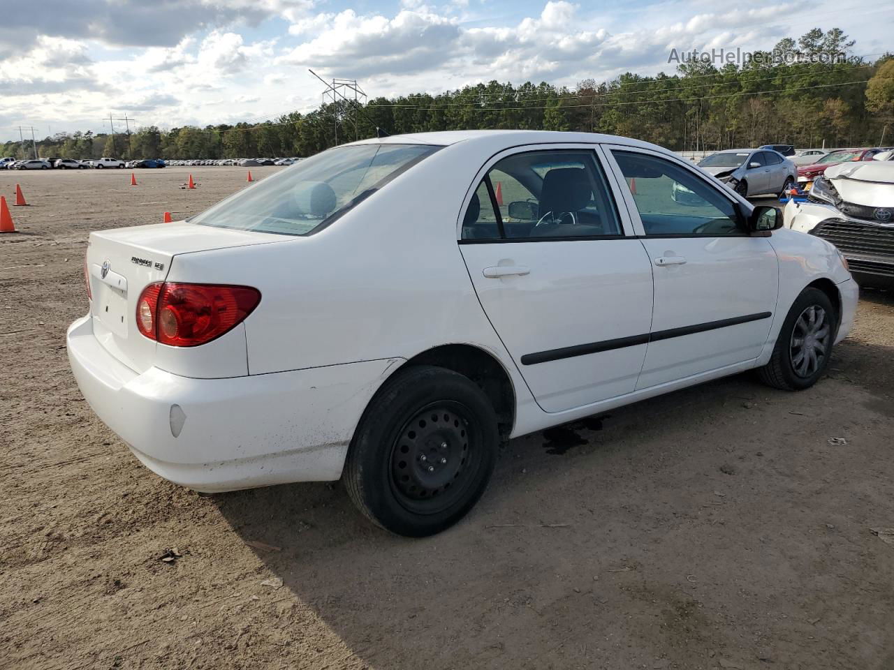 2008 Toyota Corolla Ce White vin: 1NXBR32EX8Z951329