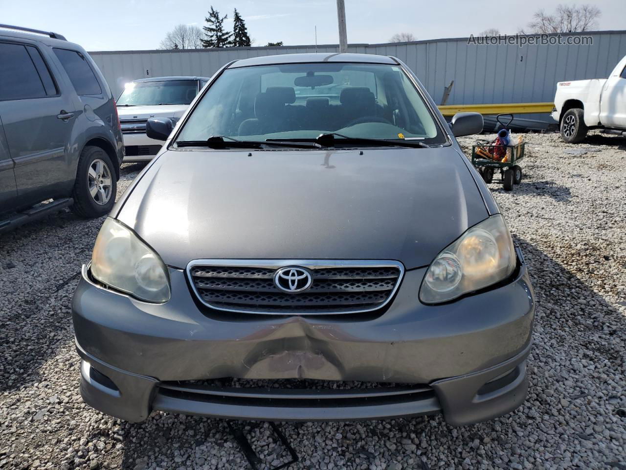 2008 Toyota Corolla Ce Gray vin: 1NXBR32EX8Z956711