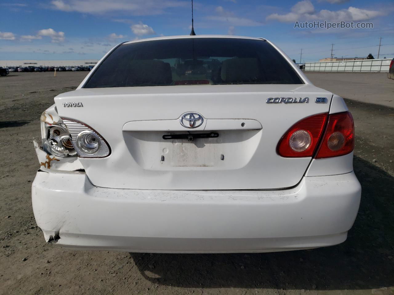 2008 Toyota Corolla Ce White vin: 1NXBR32EX8Z971452