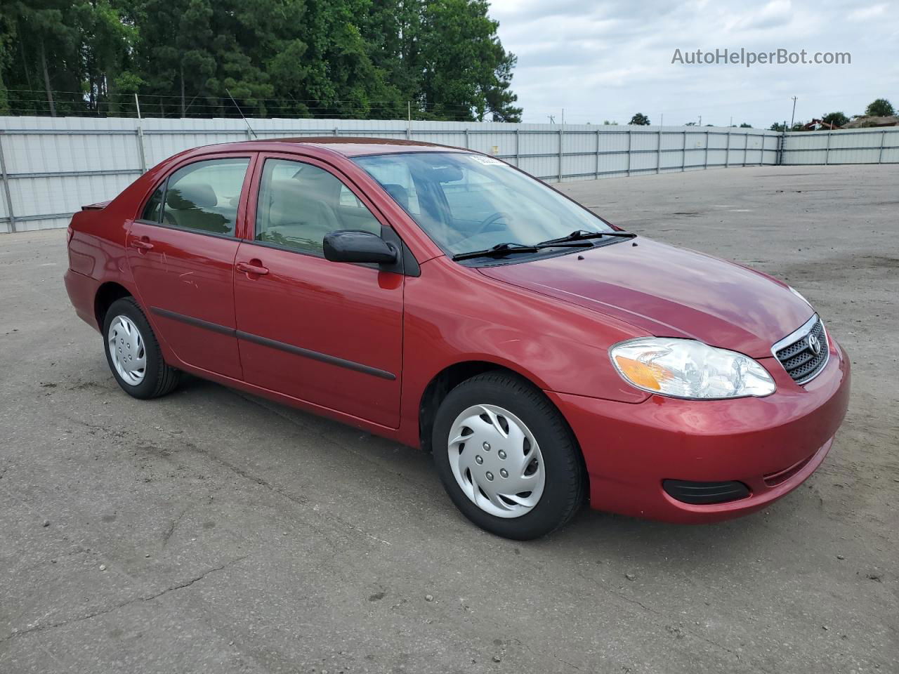 2008 Toyota Corolla Ce Red vin: 1NXBR32EX8Z997940