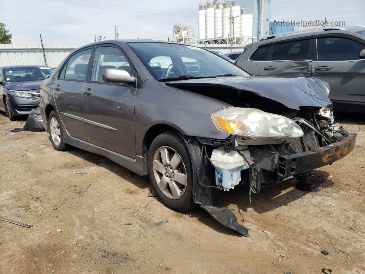 2004 Toyota Corolla Ce Gray vin: 1NXBR38E04Z236397