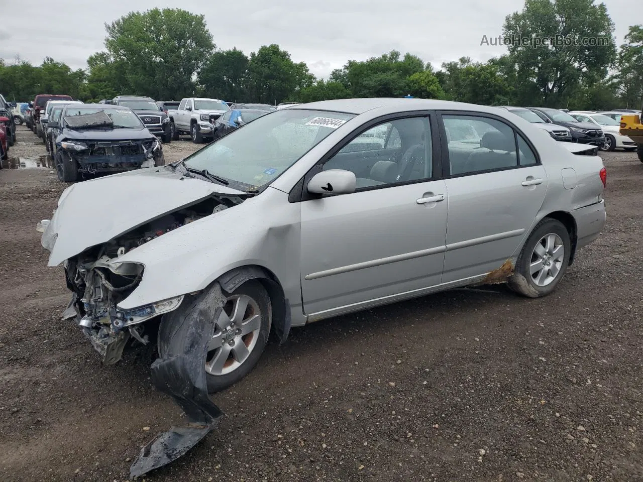 2004 Toyota Corolla Ce Silver vin: 1NXBR38E04Z236710