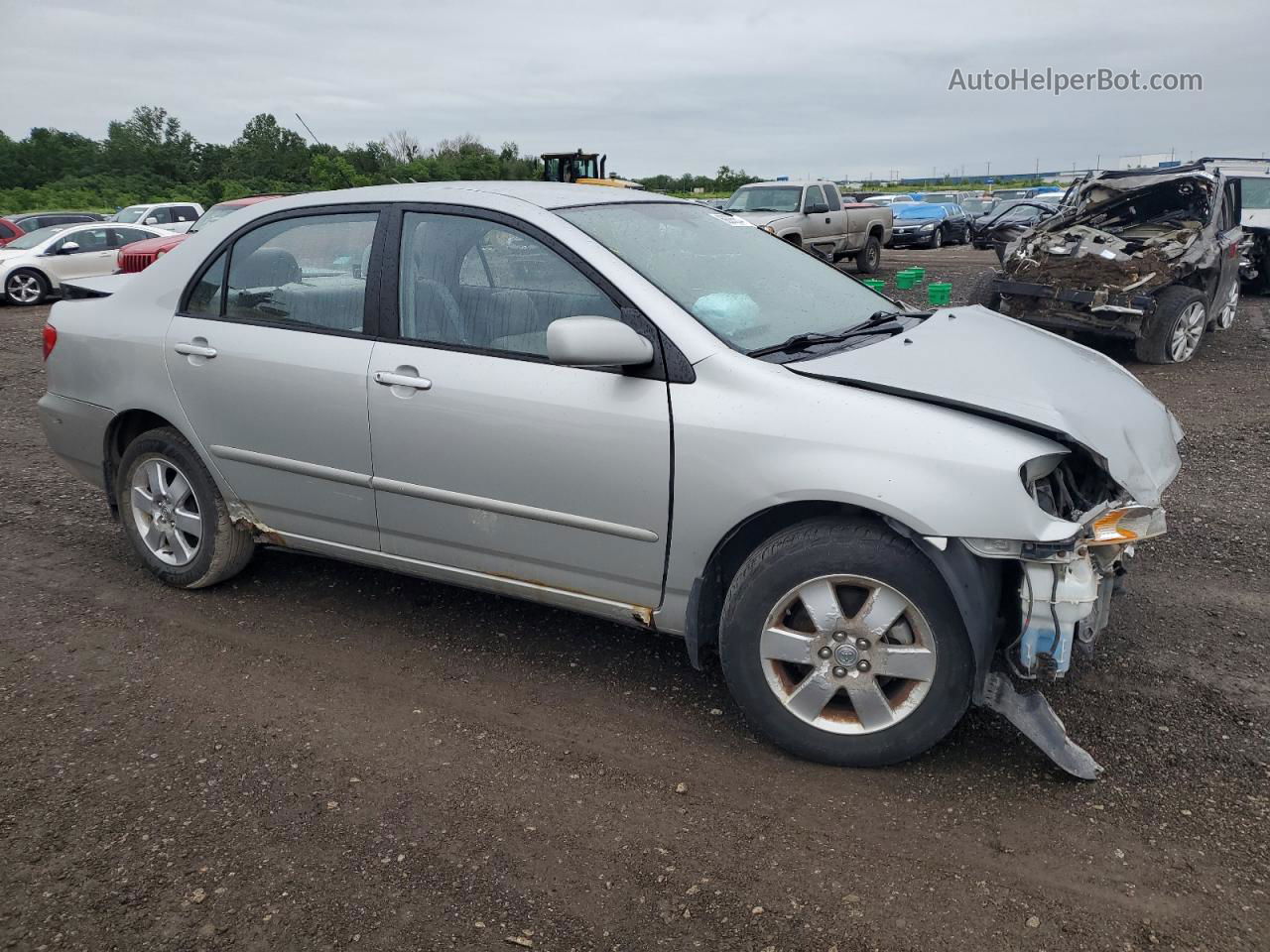 2004 Toyota Corolla Ce Silver vin: 1NXBR38E04Z236710