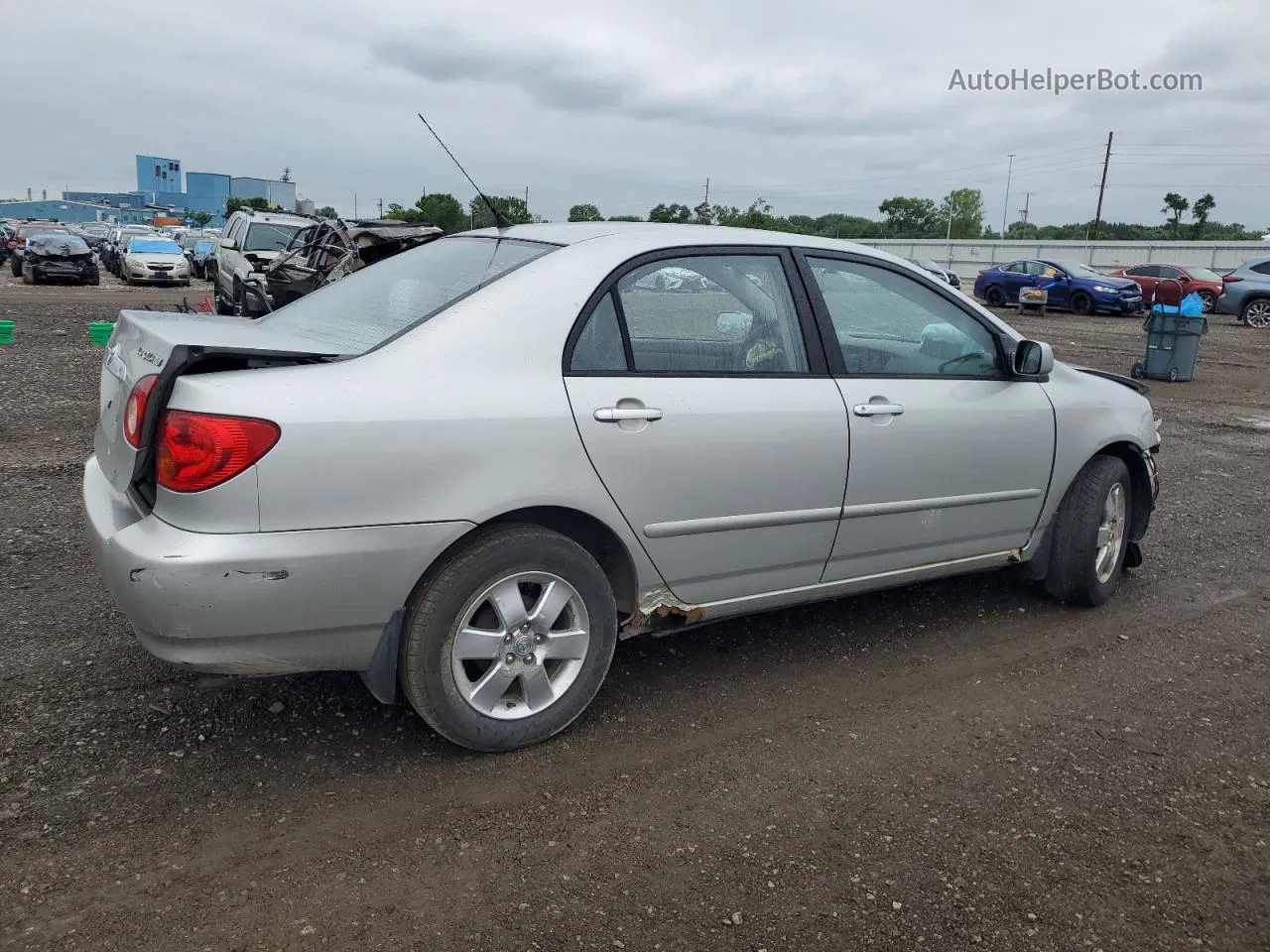 2004 Toyota Corolla Ce Silver vin: 1NXBR38E04Z236710