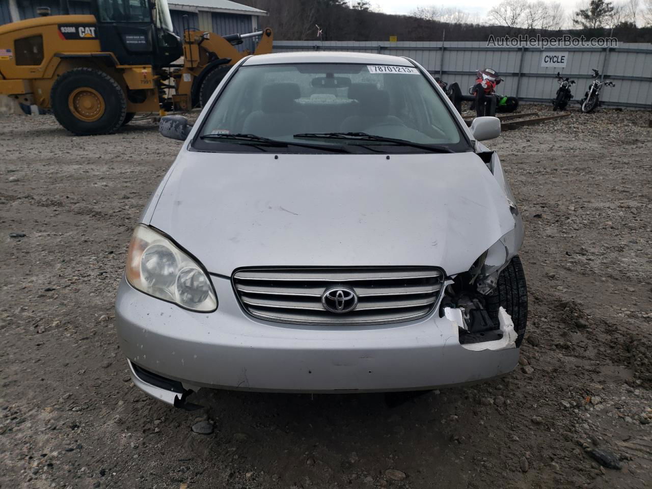 2004 Toyota Corolla Ce Silver vin: 1NXBR38E14Z280845