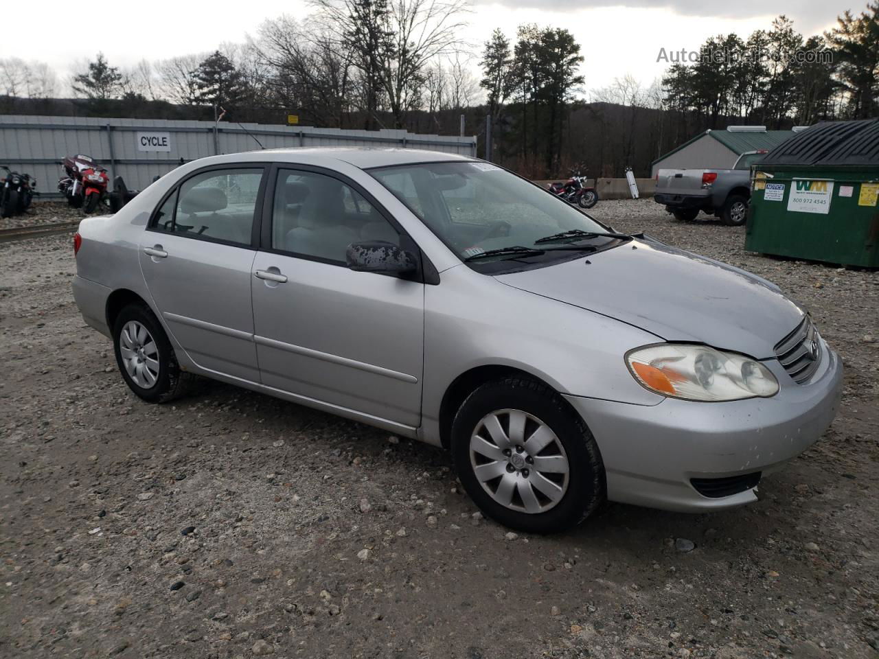 2004 Toyota Corolla Ce Silver vin: 1NXBR38E14Z280845