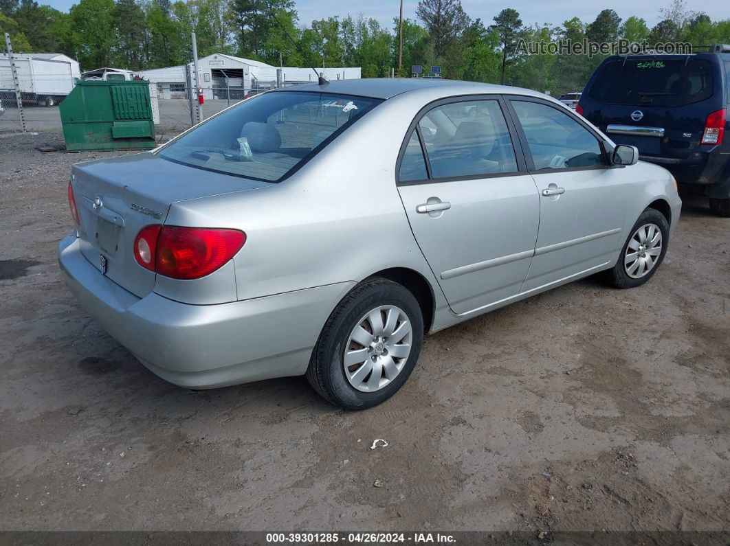 2004 Toyota Corolla Le Silver vin: 1NXBR38E24Z222405