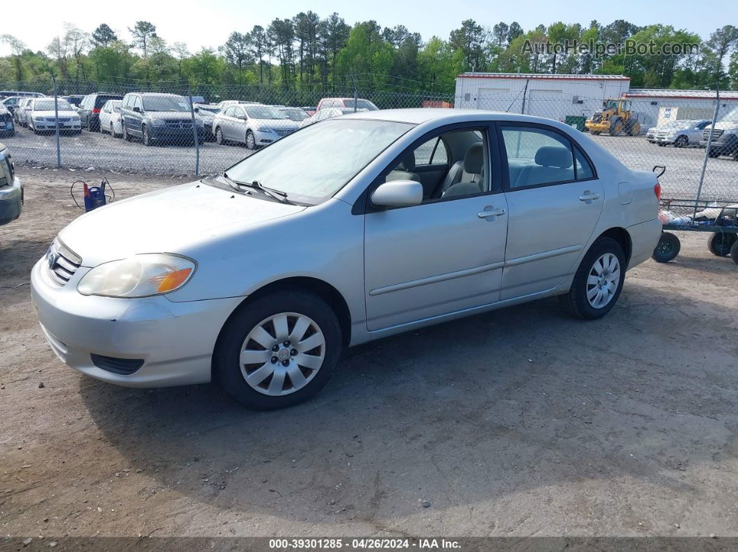 2004 Toyota Corolla Le Silver vin: 1NXBR38E24Z222405