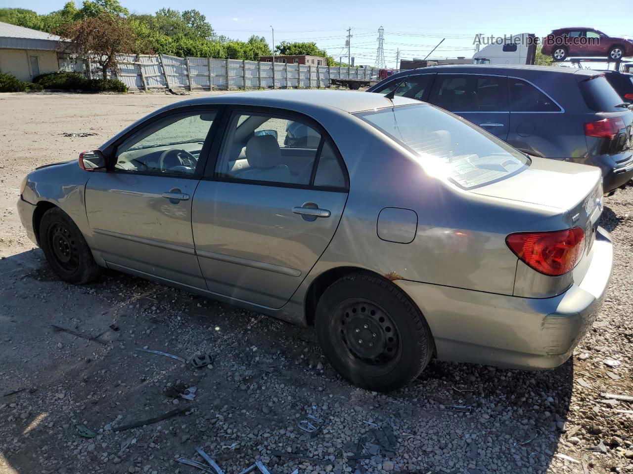 2004 Toyota Corolla Ce Silver vin: 1NXBR38E24Z247353