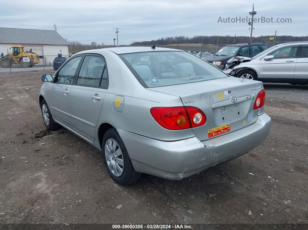 2003 Toyota Corolla Le Silver vin: 1NXBR38E33Z064039